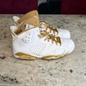 NIKE AIR JORDAN VI 6 VII 7 RETRO GOLDEN MOMENT PACK GMP WHITE BLACK GOLD